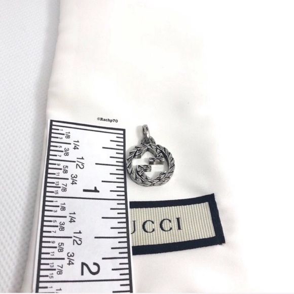 New Authentic Gucci Interlocking GG Pendant Charm - Picture 4 of 8